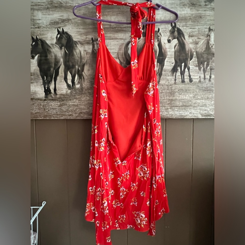 Red Mini Dress - Picture 2 of 3